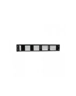 plastic louvre vent - 70x445mm - black