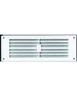 plastiv louvre vent - 125 x 260mm - black