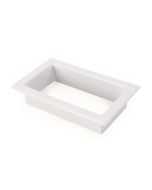 scupper vent internal trim - large - white