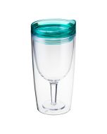 alcoholder spill proof wine sippy cup - seafoam green