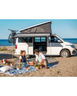 fiamma f45 s 2.6m awning - deep black case, royal grey awning