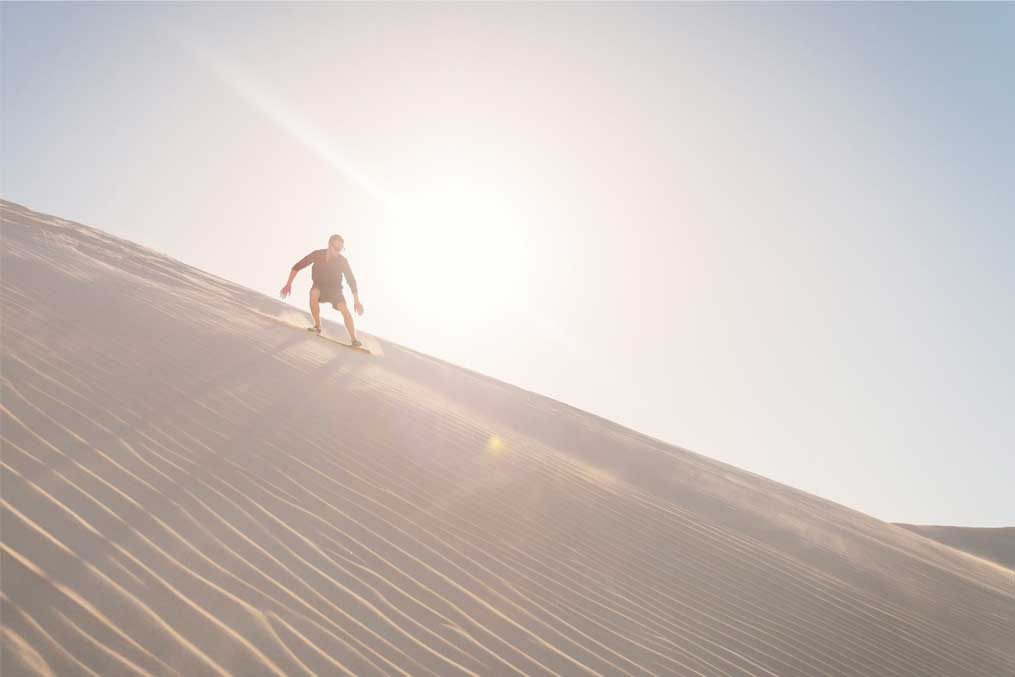 Sandboarding at Lancelin